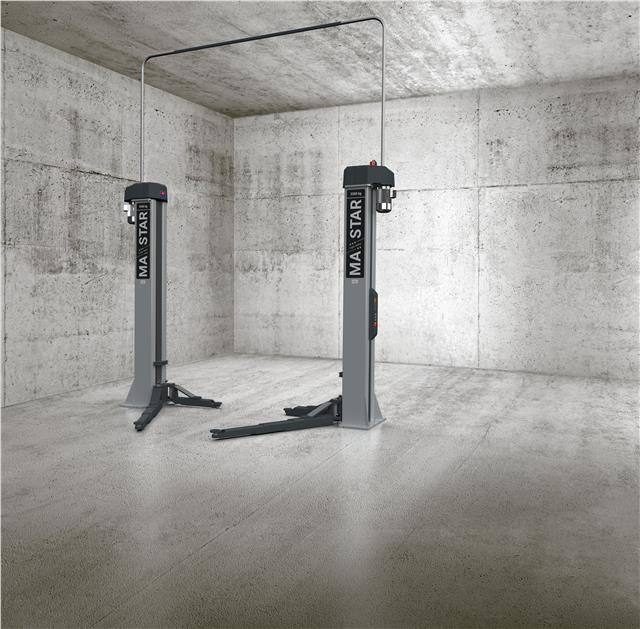 Dvostubna dizalica 5,5 t sa trostrukom sigurnošću, H-profil stubovima i kontrolom rada uz LED signalizaciju; za putnička i laka dostavna vozila MAHA