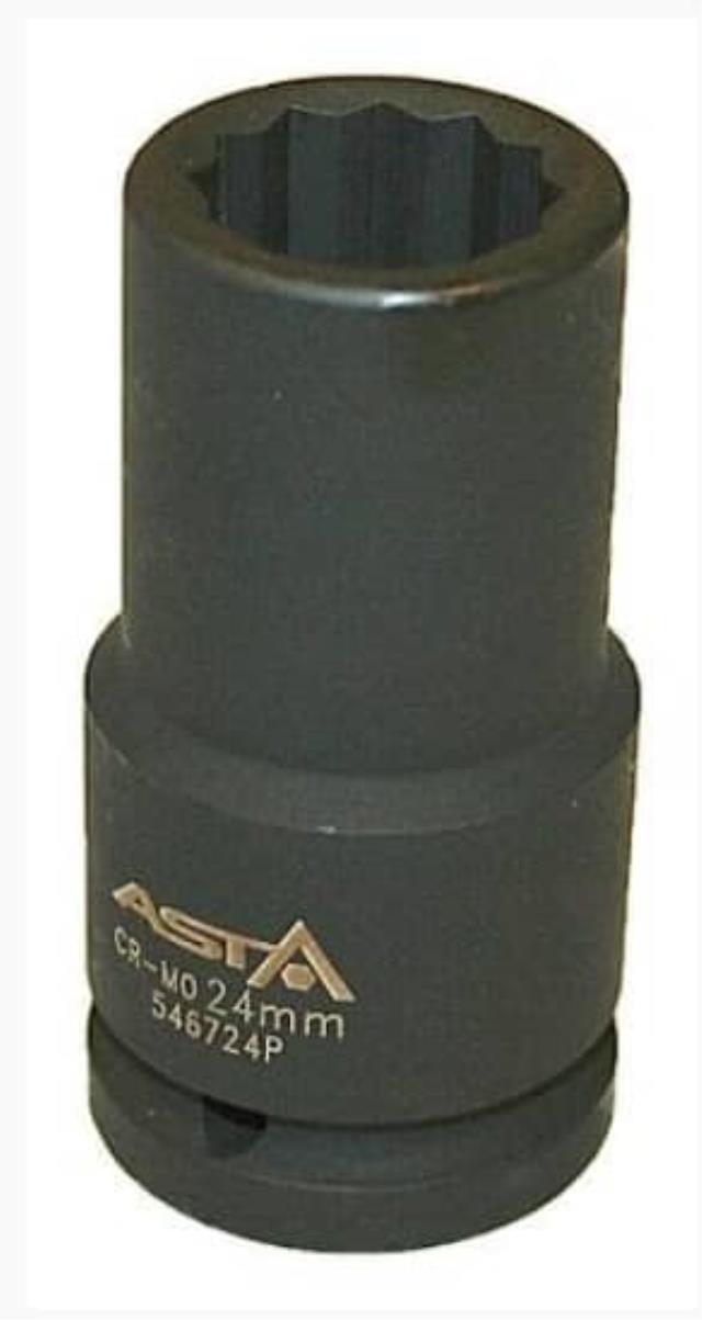 "Ključ nasadni 12-ugaoni 27 mm,dužina 85 mm prihvat 3/4"" ASTA"