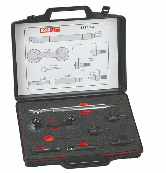 Set alata za zupčenje benzinskih motora sa lancem 8/1 VW grupacija AUDI/VW/SEAT/SKODA 1315K3 USAG