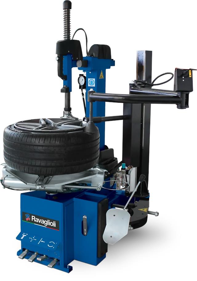 "Mašina za montažu i demontažu guma automatska 10""-24"" i 12""-26,5"" max širine 15"" sa uključenom pomoćnom rukom PLUS83H/D G7641D.24 PLUS RAVAGLIOLI"