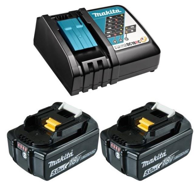 Baterija 18V Li-in 2 x 5,0Ah + brzi punjač DC18RC MAKITA