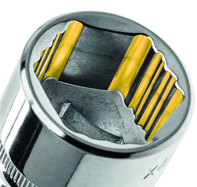 "Ključ nasadni 22 mm  prihvat 1/2"" 6-ugaoni za oštećene matice X-GRIP 235 1/2X USAG"