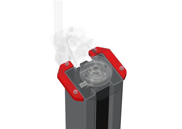 Dvostubna dizalica 5,5 t sa trostrukom sigurnošću, H-profil stubovima i kontrolom rada uz LED signalizaciju; za putnička i laka dostavna vozila MAHA