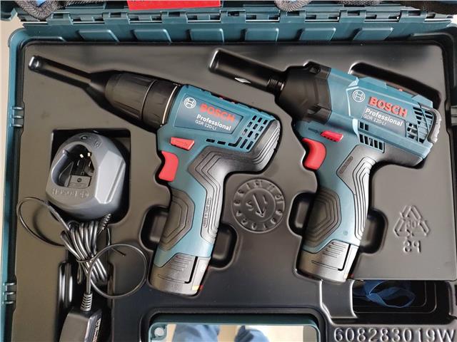 Bosch set akumulatorskih alata bušilica GSR 120-Li + udarni odvrtač GDR 120-LI + GAL 12V-20 u koferu BOSCH