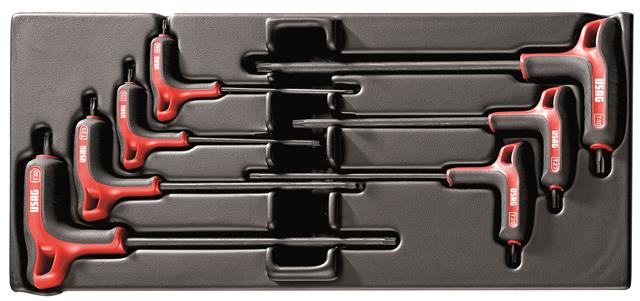 Ključevi sa torx profilom i t drškom u modulu T10-T40 519/280HATX USAG