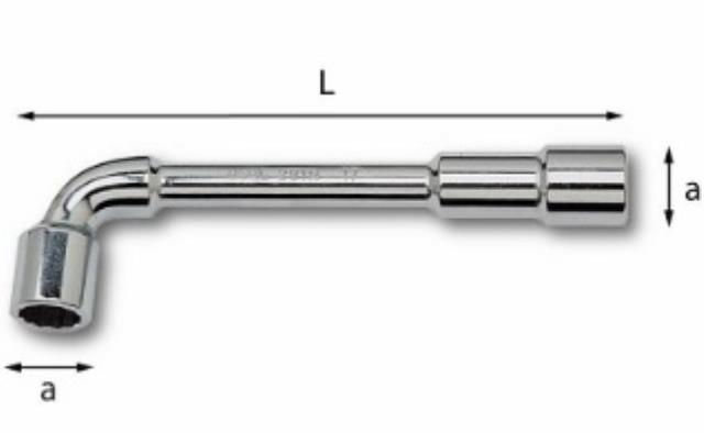 Ključ lulasti zakrivljeni 22 mm dužine 230 mm 291 N USAG