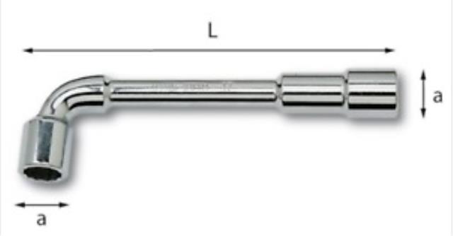 Ključ lulasti zakrivljeni 17 mm dužine 187 mm 291 N USAG