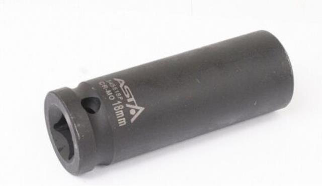"Ključ nasadni kovani 18 mm 12-ugaona duboki prihvat 1/2""  dužina 78 mm ASTA"