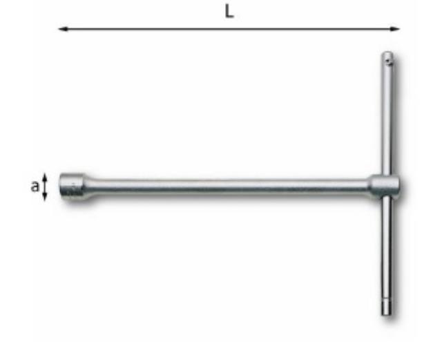 Ključ nasadni sa T kliznom ručicom 17 mm USAG