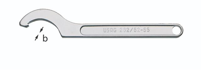 Ključ za holendere 52-55 mm dužina 206 mm izrađena po standardu UNI 6752 DIN 1810 282  USAG