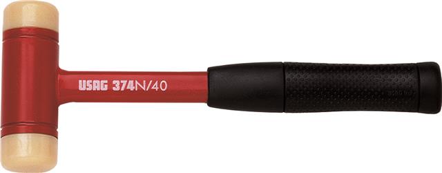 Čekić plastični sa izmenjvom glavom 60 mm izlivenim telom sa ergonomskim gumenim rukohvatom USAG