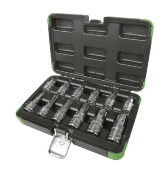 "Ključevi nasadni sa TORX profilom T20-T100 prihvat 1/2"" 6-ugaoni 12/1 CHROME FINISH JBM"