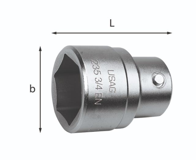 "Ključ nasadni 21 mm prihvat 3/4"" 6-ugaoni 235 EN USAG"