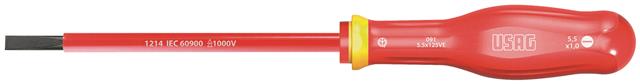 Odvijač ravni 1000V 0,5x3x100 dužine 202 mm 091 USAG