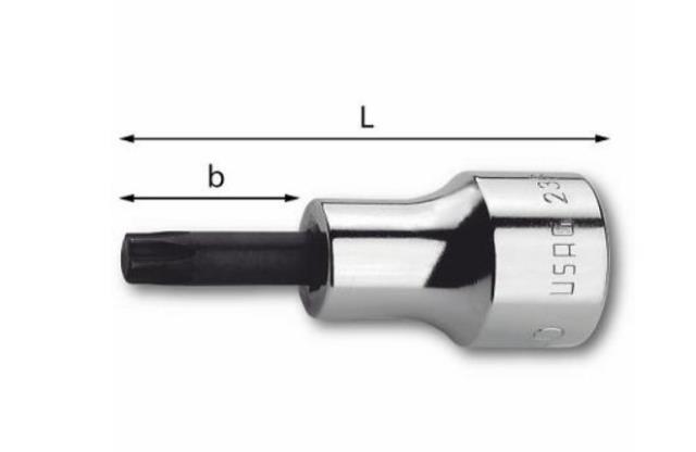 "Ključ nasadni Torx T30 prihvat 1/2"" 233NTX USAG"