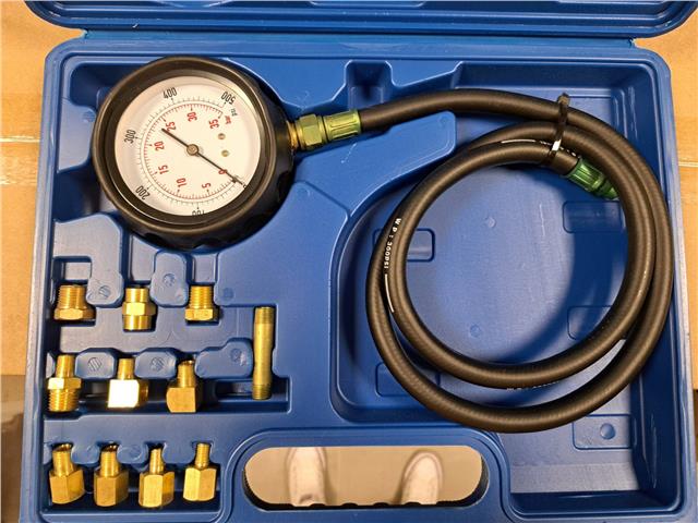 Tester pritiska ulja sa adapterima za automatski menjač 0-400psi, 0-27 bara ASTA