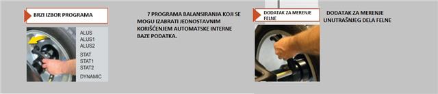 "Mašina za automatsko balansiranje točkova dimenzije 10""-30/10""-26"" sa TFT monitorom SPACE"