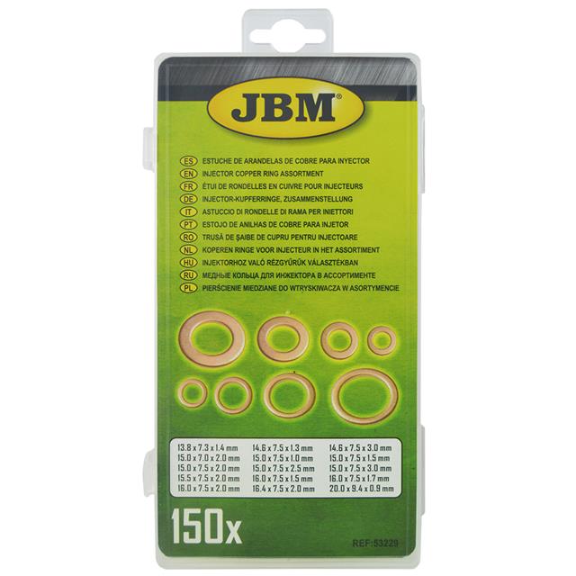 Garnitura bakarnih podloški u plastičnoj kutiji 150/1 JBM