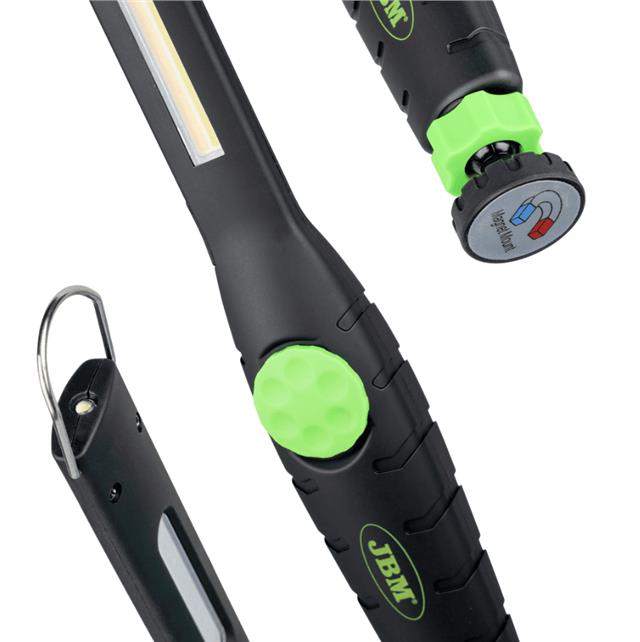 Lampa punjiva sa potenciometrom 60-500 Lm magnetna baza 3.7V COB, SMD, UV LI-ION 2200mAh JBM