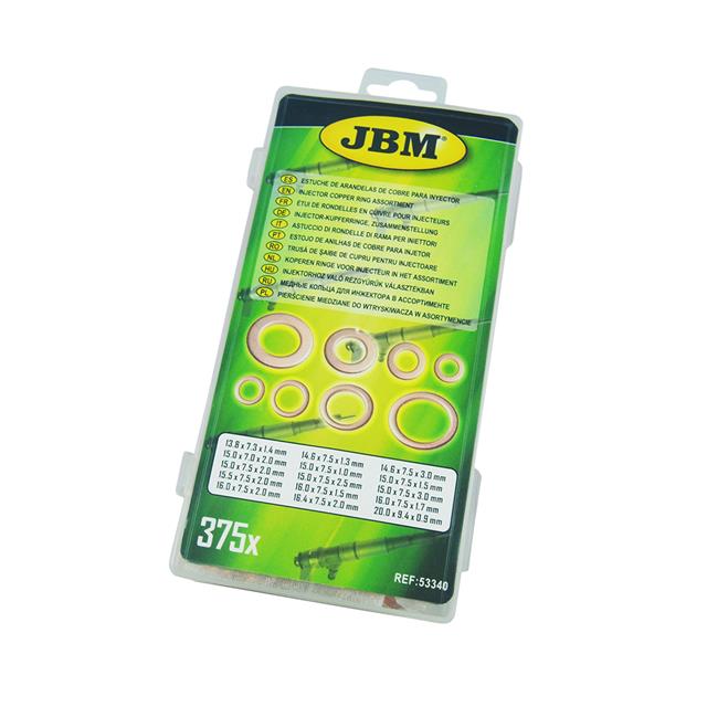 Garnitura bakarnih podloški u plastičnoj kutiji 375/1 JBM