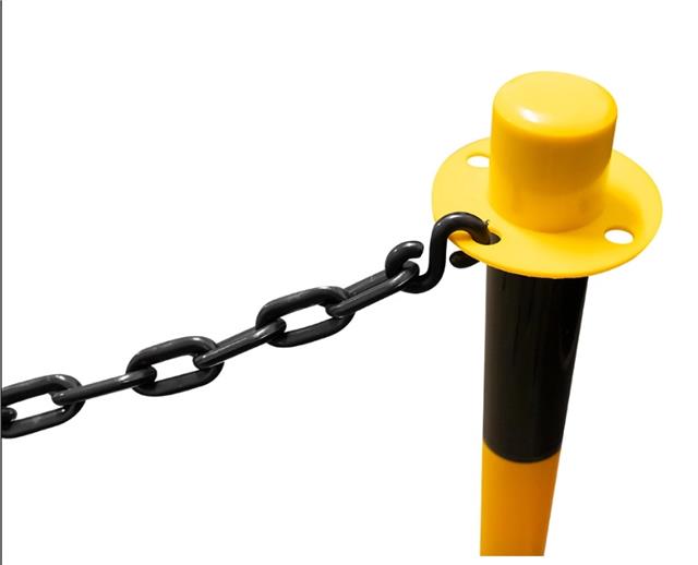 Stubić PVC za lanac žuto crni za parking