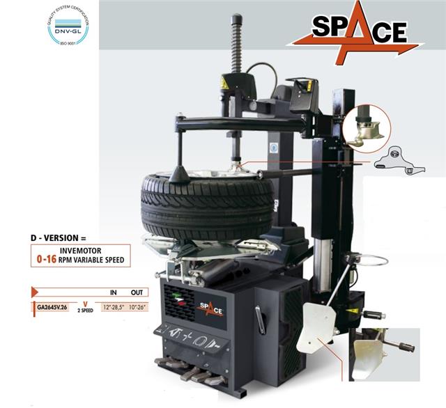 Mašina za montažu i demontažu guma 12”-28,5” 2 - 10”-26” sa dve brzine, automatska, SPACE